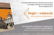 Llegir en valencià  destaca en la catorzena edició onze espais i monuments singulars de la geografia valenciana